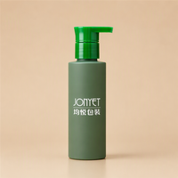Bouteille en plastique PET givrée verte de 100 ml prête à être expédiée, pour essence, crème solaire, soin de la peau, vente en gros, durable pour les marques de beauté