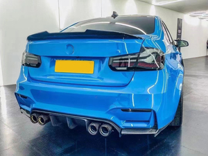 V phong cách sợi carbon khuếch tán phía sau cho <span class=keywords><strong>BMW</strong></span> M3 F80 <span class=keywords><strong>M4</strong></span> F82 F83 phía sau Bumper Lip Splitter - Product Image 3