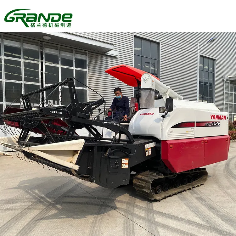 90% new used AW85G YANMA rice combine harvester