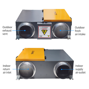 Sistema HVAC ERV montado en el techo Máquina de ventilación de recuperación de calor HRV con filtro HEPA de ahorro de energía Material metálico - Product Image 3