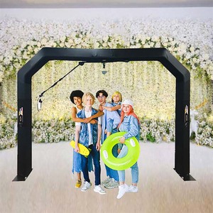 2025 Offre Spéciale fête de mariage frais généraux 360 photomaton tente rvb LED anneau lumières ciel haut Spinner caméra télécommande 7-15 personnes - Product Image 2