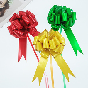 Plusieurs couleurs de décoration de <span class=keywords><strong>mariage</strong></span> <span class=keywords><strong>voiture</strong></span> <span class=keywords><strong>ruban</strong></span> tridimensionnel nœuds d'emballage cadeau arc tiré à la main fleurs tirer <span class=keywords><strong>ruban</strong></span> arc - Product Image 3
