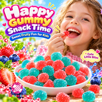 Bonbons Gélifiés Halal en Gros, Oursons Fruités, Sucrés, Saveur Fraise Myrtille, Doux et Moelleux, pour Fêtes d'Enfants