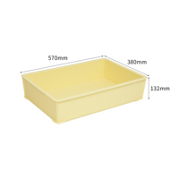 Plateaux à pâte à pizza empilables en plastique de qualité alimentaire et boîte de levage pour le transport du pain avec couvercle, conteneur de stockage