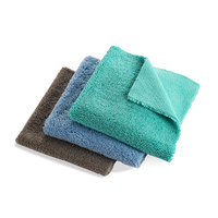 20 ans d'usine vente en gros 400gsm ultrasons bord voiture microfibre chiffons longue peluche microfibre serviette