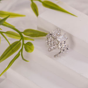 Cubic Zirconia Vintage Open Ring 18K Gold Plated Statement Ring Unisex Trendy Fashion Jewelry Party <b>Accessory</b> - Product Image 5