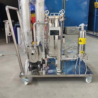 Unité de filtration mobile haute précision avec cartouche filtrante, chariot et pompe pour les industries pharmaceutique et électronique