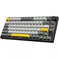 Clavier de jeu mécanique sans fil filaire USB RGB Ajazz AK820 Pro avec interrupteur mécanique rétroéclairage RGB pour PC ordinateur portable