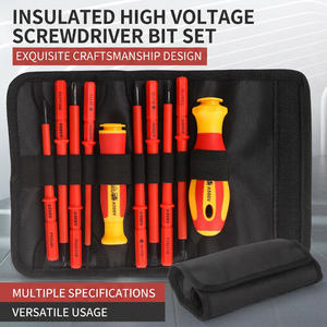 Insulated <b>Screwdriver</b> Set 10 Pcs Phillips Bit Anti-Slip Handle Matte Finish For Home Electrical Repair - Product Image 2