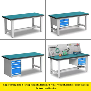 Banc de travail en acier robuste multi-usages - Antistatique à double niveau pour atelier/experimentation - Product Image 3