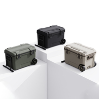 Glacière isolée dure haute performance glacières de capacité 50L avec roues
