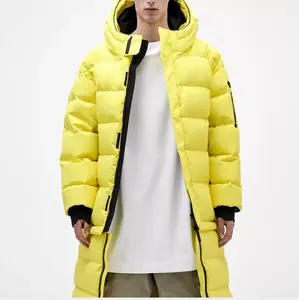 Factory new model 2021 high quality Yellow Winter loose and long detachable design