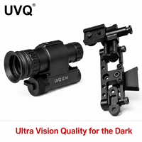 Monoculaire de vision nocturne portable à très faible luminosité, capteur 1 pouce, détection 1 km, résolution 800x600, 100 FPS pour la chasse et l'observation de la faune UVQ