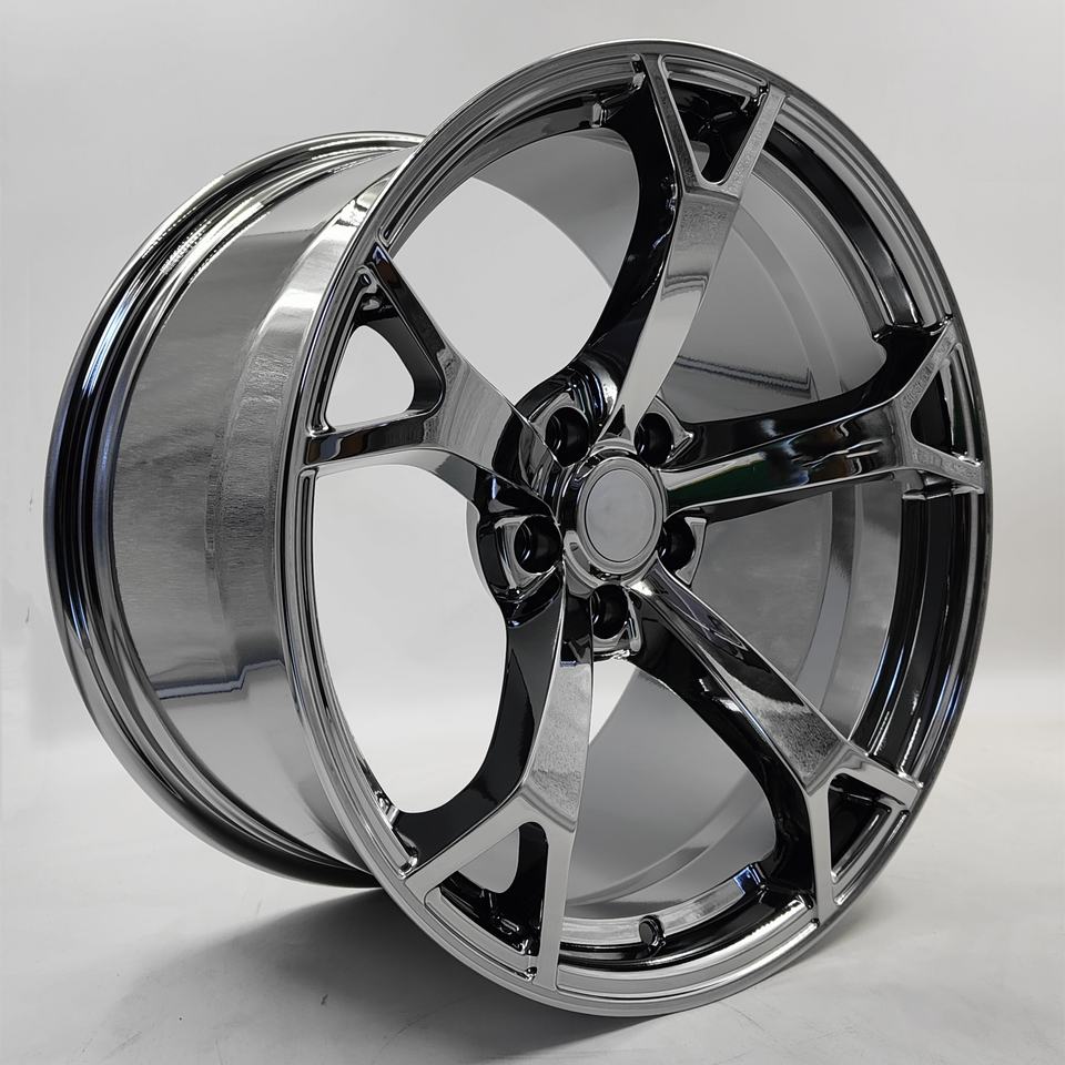 Triple Chrome Gloss Silver Forged Wheels for Nissan 300z