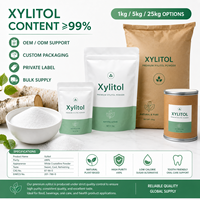 Granulés de Xylitol de Qualité Alimentaire E967 – Édulcorant Faible en Calories pour Chewing-gums, Bonbons, Boissons, Pâtisseries, Soins Bucco-dentaires – Extrait Végétal