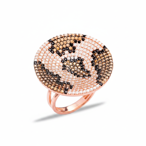 Turkish Leopard Pattern Shape Geometric Silver Women <b>Ring</b> Handmade Wholesale Turkish Jewelry - Product Image 2