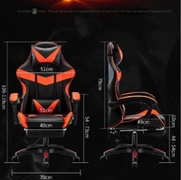 Chaise de Gaming Premium RGB Ergonomique avec Massage, Éclairage LED, Repose-Pieds, Style Racing pour PC – Vente en Gros