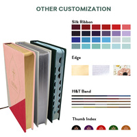 Service d'impression en gros, fabricant OEM personnalisé, couverture souple en cuir PU, livre biblique religieux personnalisé en gros, cadeau d'église