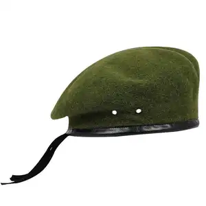 2024卸売ファッショナブルな冬のカスタムユニセックス通気性ウールネイビーマリンハットフレンチハットベレー帽
