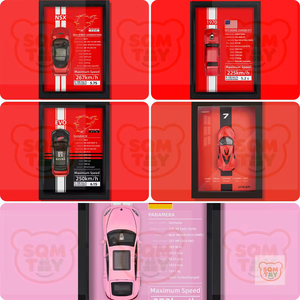 Marco de Fotos de Aleación con Modelo de <span class=keywords><strong>Auto</strong></span> de Carreras Tridimensional para Decoración del Hogar, Regalos de Cumpleaños - Product Image 4