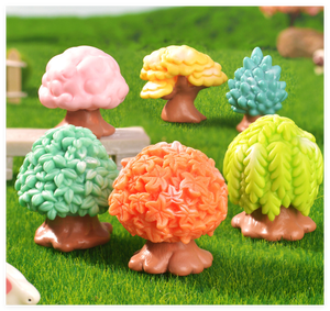 เครื่องประดับตั้งโต๊ะสำหรับตกแต่งเล็กๆของตกแต่งรูปปั้นนางฟ้าต้นไม้เรซินเทียมแบบจำลองต้นไม้ทรายขนาดเล็ก - Product Image 2