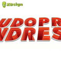Lettres en relief LED personnalisées résistantes aux intempéries Infinity Abyss en acrylique semi-transparent IPX7 pour la publicité extérieure, les magasins de voitures et les entreprises