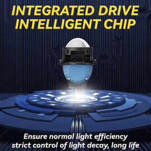DGLS Auto faro Super brillante 140W instalación no destructiva H7 bi led proyector lente 3,0 pulgadas faro para coche - Product Image 6