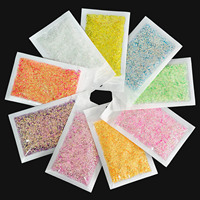 Fflfuu Ccdcii Série de perles à bulles 9 couleurs, lot de décoration d'ongles durable avec 2 grammes par couleur pour la création manuelle d'art des ongles DIY
