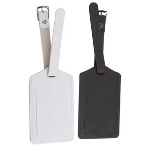 Etiqueta de Equipaje al por Mayor, Porta Tarjetas de Cuero PU, Etiqueta de Regalo Empresarial, <span class=keywords><strong>Identificador</strong></span> de <span class=keywords><strong>Maleta</strong></span> de Cuero Genuino <span class=keywords><strong>Personalizado</strong></span> - Product Image 4