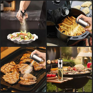 Botella pulverizadora de vidrio al por mayor, herramienta de cocina, aceitera, dispensador de condimentos, bomba de aceite, olla a prueba de fugas, pulverizador para barbacoa - Product Image 3