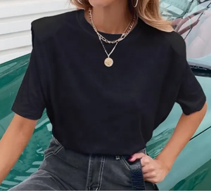 Gran oferta de verano 2023, nuevo chaleco sin mangas para mujer, Camiseta holgada de Color sólido con cuello redondo para mujer, camiseta con hombrera para mujer - Product Image 5