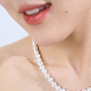 สร้อยคอมุกน้ำจืด ดีไซน์ธรรมชาติ คุณภาพสูง หรูหรา สำหรับเจ้าสาวในงานแต่งงาน - Product Image 4