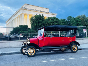 Voiture de golf de <span class=keywords><strong>chasse</strong></span> électrique Tuk Vintage touristique de marque privée personnalisée avec batterie de voiture - Product Image 3