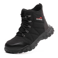 Bottes de sécurité pour hommes AMAWEI, anti-perforation, anti-écrasement, antidérapantes, indestructibles, avec embout en acier