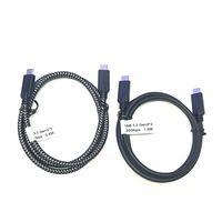 A-bst USB 3.2 Gen 2*2 20Gbps Kabel USB C ke USB C PD 100W 20V 5A Pengisian Cepat Kabel Transfer Data Kecepatan Tinggi