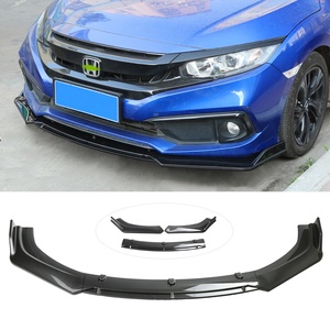 Yddtouch — lèvre de pare-choc avant universel, 3 pièces, en Fiber de carbone, Kit universel pour voiture, <span class=keywords><strong>Sedan</strong></span>, Coupe - Product Image 2