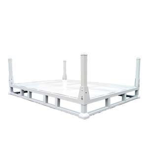 Palette en acier galvanisé de style européen CASE CAETER, robuste, à face unique, pour entrepôt frigorifique, utilisation avec chariot élévateur, empilable - Product Image 1