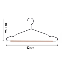 Cintres en métal standard robustes simples avec crochets Cintres en gros pour un usage quotidien