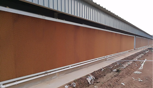 แผ่นทำความ<span class=keywords><strong>เย็น</strong></span>แบบระเหยสำหรับฟาร์มสัตว์ปีก สีน้ำตาล ราคาโรงงาน ระบบเพิ่มความชื้นแบบ<span class=keywords><strong>รังผึ้ง</strong></span> - Product Image 6