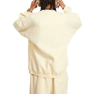 Sweat-shirt décontracté pour homme, coupe ample, épaules tombantes, en molleton français de haute qualité, col rond, sweat-shirt surdimensionné pour homme - Product Image 4