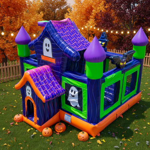Casa Inflable de Brinco con Temática de Terror para Halloween, <span class=keywords><strong>Castillo</strong></span> Inflable Ecológico de PVC de 0.55mm, Capacidad para 12 Personas, 3 Años de Garantía - Product Image 2