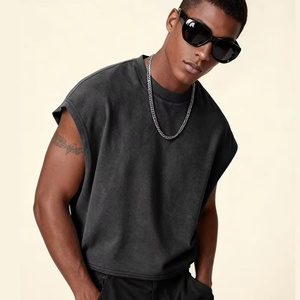 Nouveau débardeur court à manches dolman JKM pour homme 2026 – T-shirt ample à col rond - Product Image 2