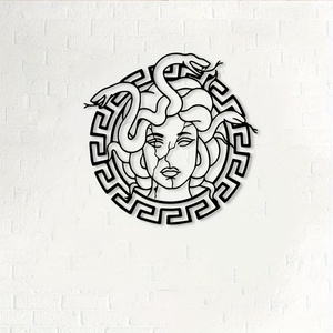 Art mural en fer forgé Méduse, mythologie grecque, motif clé, murale en métal, durable, décoration intérieure pour les passionnés, mise en valeur pour mariage, Ramadan - Product Image 1