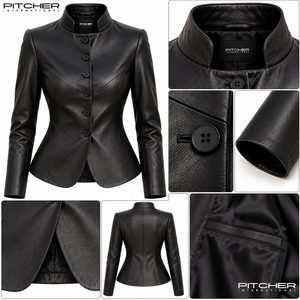 Chaqueta de Cuero para Mujer al por Mayor para Marcas de Boutique Estadounidenses, Chaqueta de Cuero para Mujer de Marca Privada, Proveedor OEM - Product Image 6