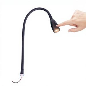 Lampe LED murale à col de cygne flexible 12V blanc chaud à intensité variable pour tête de lit de camping-car, caravane ou véhicule de loisirs - Product Image 3