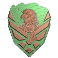 Pins de Aleación de Zinc con Diseño de Bandera Patriótica de la USAF, Acabado Suave y Arenado, Insignia Personalizada EP-0032, para Múltiples Ocasiones, Venta al Por Mayor