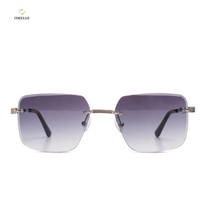 深セン高品質メタルリムレスダイヤモンドカットサングラスカスタムロゴスモール<span class=keywords><strong>MOQ</strong></span> - Product Image 3