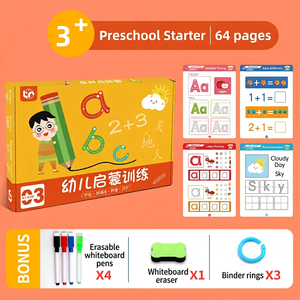 Juguete Educativo de Aprendizaje, Juguetes de Entrenamiento de Control, <span class=keywords><strong>Libros</strong></span> de Trazado en Inglés, Libro Pintado a <span class=keywords><strong>Mano</strong></span> para Practicar el Trazado para Niños - Product Image 2