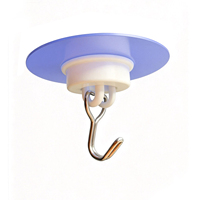 Support de suspension pour plante suspendue, étanche, multifonctionnel, robuste, avec crochet de plafond, adhésif sans trace, ventouse en fer et œillet de rideau réglable