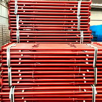 Étai de coffrage galvanisé à chaud 15-25kN, étaie en acier pour échafaudage Ringlock pour le soutènement de tunnels et d'excavations souterraines